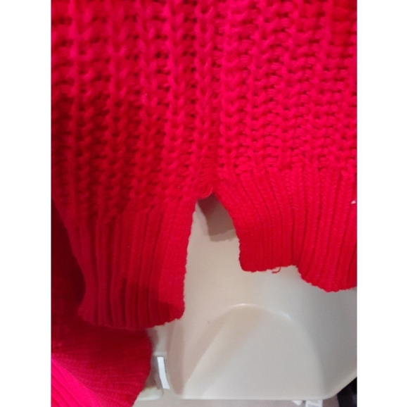 PINK VS Boyfriend Crewneck Sweater Red "Lettermen"w/ Blk details rare/htf 😍🔥💎 - Picture 6 of 11